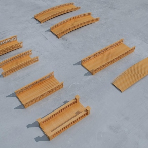 中式桥3D模型下载